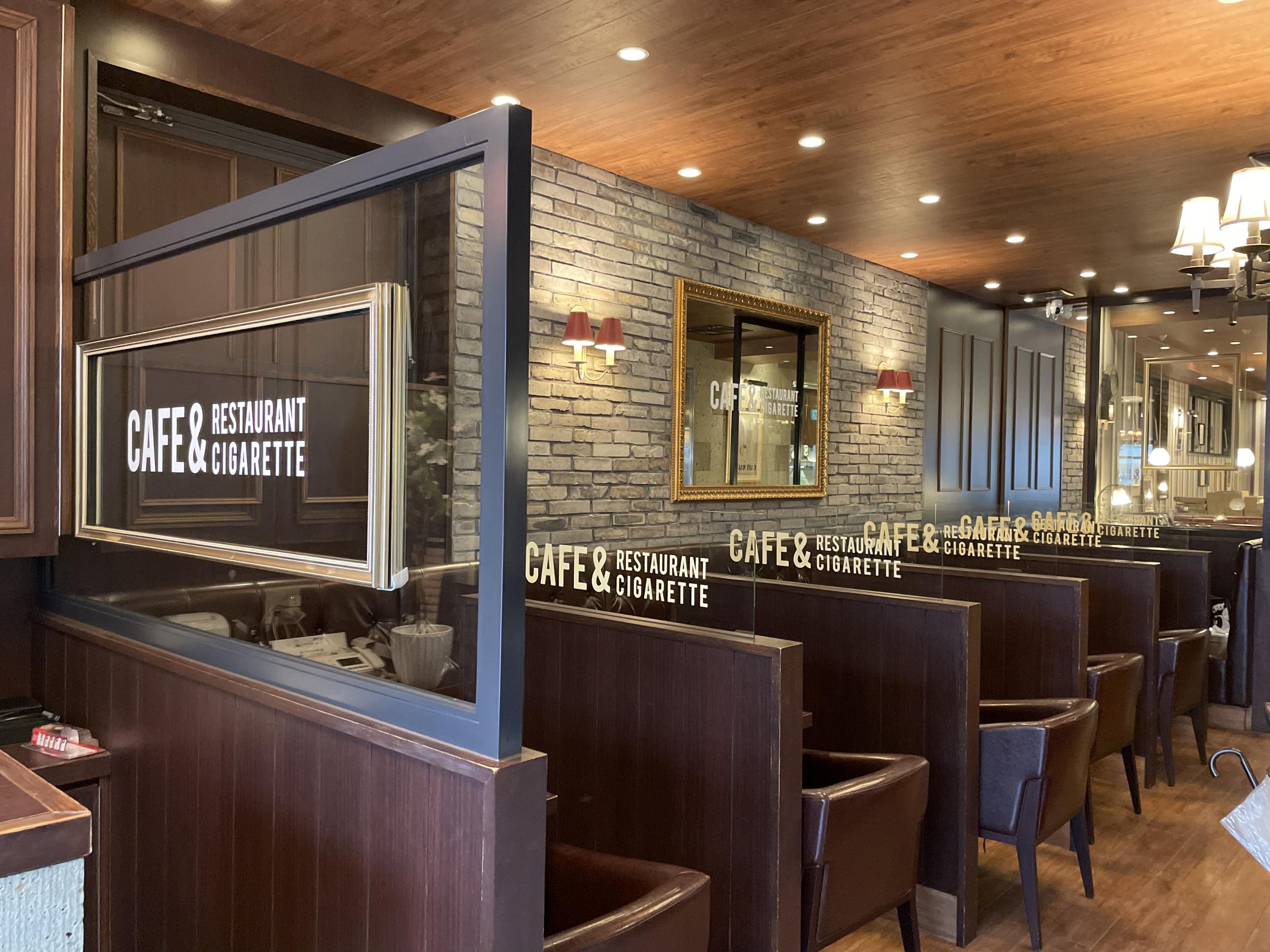 看板サイト:「置き看板事例」お洒落な看板 タバコできる喫茶店のデザインと施工の作業記録